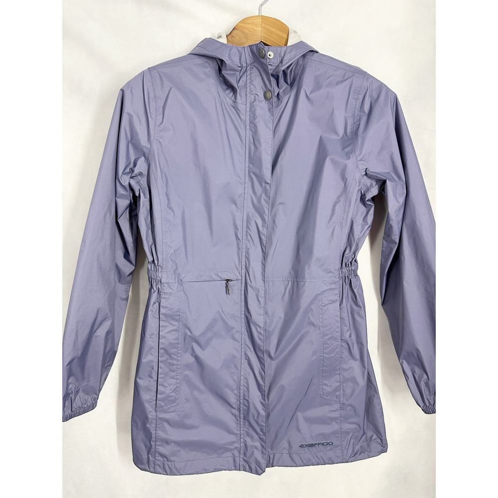 ExOfficio Lagoa Waterproof 10K Fabric Purple Rain Jacket Women's Size Small